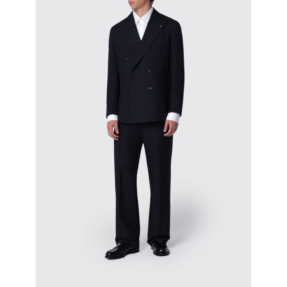 Tagliatore Men Tagliatore Formal Double-Breasted Suit In Pure Virgin Wool